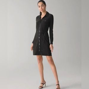 White House Black Market black long sleeve dress size small